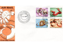 Papua New Guinea, FDC, 1979, Michel 368 - 371 - Papua-Neuguinea