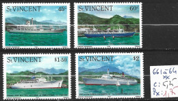 SAINT-VINCENT 661 à 64 ** Côte 5.25 € - St.Vincent (...-1979)
