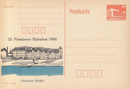 DDR PP 19 II, Ungebraucht, 25. Pieschener Hafenfest, Dresden-Pieschen, 1988 - Postales Privados - Nuevos