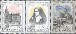 116469 MNH VATICANO 1973 CENTENARIO DEL NACIMIENTO DE SANTA TERESA DEL NIÑO JESUS - Ongebruikt