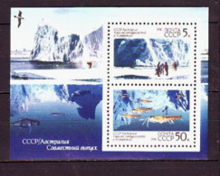 USSR 1990. Glaciology Research. Bl. MNH. Mi. Nr. 6095-96 (Bl.213). - Unused Stamps