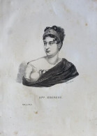 GRAVURE 19ème MADEMISELLE GEORGES ACTRICE - Autres & Non Classés