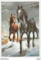 Beaux Chevaux Illustrateur Ballestar En 1980 - Paarden