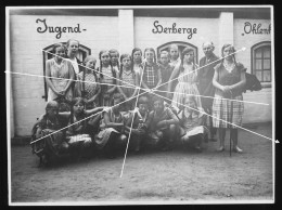 Orig. XL Foto 1931 Süße Mädchen Zusammen, Zöpfe, Cute Young Girls Together, Pigtails, Schoolgirl Jugendherberge Ohlenhof - Anonyme Personen