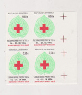 CROATIA.red Cross Charity Stamp,  Imperforated Bloc Of 4,MNH - Croacia