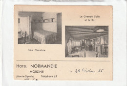 PUB :  12 X 9  - Hôtel  NORMANDIE  - MORZINE - Morzine