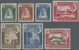 Aden - Kathiri State Of Seiyun: 1942/1946 Complete Set Of First Issue Plus Two V - Jemen