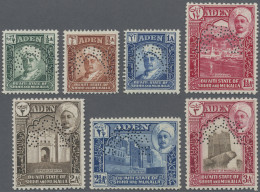 Aden - Qu'aiti State In Hadhramaut: 1942/1946 Complete Set Of First Issue Plus T - Yémen