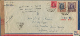 Bahrain: 1941 Censored Airmail Envelope Used From Bahrain To San Anselmo, Cal., - Bahrein (1965-...)