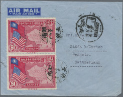 China: 1939, Air Mail Envelope Addressed To Switzerland Bearing SG 504, $1 Carmi - Cartas & Documentos