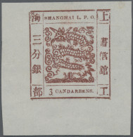 China - Shanghai: 1866, Large Dragon, "Candareens" In The Plural, Non-seriffed D - Other & Unclassified
