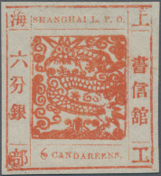 China - Shanghai: 1866, Large Dragon "Candareens" In The Plural, Non-seriff Digi - Otros & Sin Clasificación
