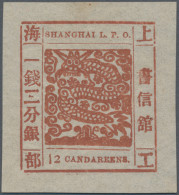 China - Shanghai: 1865, Large Dragon, "Candareens" In The Plural, Non-seriffed N - Altri & Non Classificati