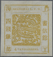 China - Shanghai: 1865, Large Dragon, "Candareens" In The Plural, Non-seriffed N - Autres & Non Classés