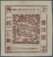 China - Shanghai: 1866, Large Dragon, 12 Ca. Chocolate, Roman "I", Livingstone 2 - Autres & Non Classés