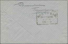 China - Post Marks: 1921, "B.P.O. TO C.P.O. SHANGHAI" Instructional Post Mark On - Otros & Sin Clasificación