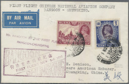China - Aitmail: 1939, First Flight Air Mail Envelope Headed "First Flight Chine - Andere & Zonder Classificatie