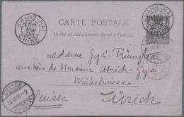 China - Foreign Offices: France, 1888, Stationery Card 10 C. Forerunner Used "SH - Autres