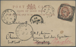 China - Specialities: Incoming Mail, 1897, Cape Colony, Card QV 1d. "...BOOS 29/ - Other & Unclassified