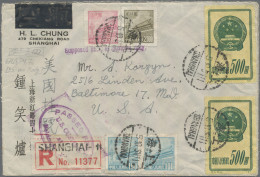 China (PRC): 1950/51, Registered Cover Addressed To Baltimore, The United States - Cartas & Documentos