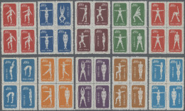 China (PRC): 1952, Radio Gymnastics (S4), Complete Set Of 40, First Printing, Mi - Unused Stamps