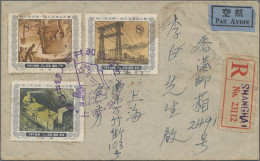 China (PRC): 1955, First Day Cover (FDC) Addressed To Hong Kong Bearing Three Va - Brieven En Documenten