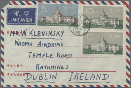 China (PRC): 1960/61, Two Airmail Covers Addressed To Dublin, Ireland, One Beari - Cartas & Documentos