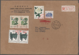 China (PRC): 1963/65, Two Registered Covers Addressed To West Germany Bearing Va - Storia Postale