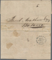 India -  Pre Adhesives  / Stampless Covers: 1834 Entire Letter From Madras To Ja - ...-1852 Prephilately