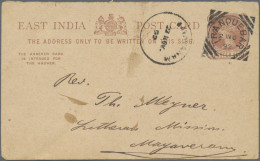India: 1892/1916 TRANQUEBAR (formerly Danish Possession): Two Postal Stationery - 1902-11 Koning Edward VII