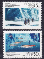 USSR 1990. Glaciology Research. MNH. Mi. Nr. 6095-96. - Ungebraucht