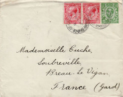 GREAT BRITAIN 1913 LETTER SENT TO BREAU LE VIGAN - Brieven En Documenten