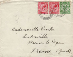 GREAT BRITAIN 1913 LETTER SENT TO BREAU LE VIGAN - Lettres & Documents