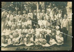 Orig. XXL Foto 1921 Süße Mädchen & Jungs, Schulfest Griessbach, Blumenkränze Matrose, Sweet Girls & Boys, School Party - Anonyme Personen