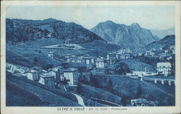 Cs54 Cartolina Oltre Il Colle Panorama 1942 Provincia Di Bergamo Lombardia - Bergamo