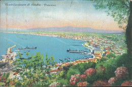 Cs63 Cartolina Castellammare Di Stabia Panorama Provincia Di Napoli 1934 - Napoli (Napels)