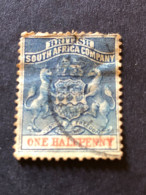 RHODESIA  SG 18 ½d Dull Blue And Vermilion  FU - Südrhodesien (...-1964)