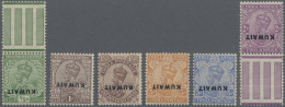 Kuwait: 1923 "KUWAIT" Overprint On India KGV. Set Of Six From ½a. To 3a.) Plus ½ - Koweït