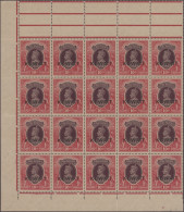 Kuwait: 1939 "KUWAIT" Ovpt. On India KGVI. 10r. Lower Left Pane Of 20 With Sheet - Koeweit