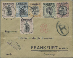 Labuan: 1894, 1 C. (2), 2 C., 3 C., 5 C. 6 C. Tied "Labuan Au 10 97" To Register - Sonstige & Ohne Zuordnung