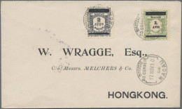 Macao: 1910, 1 A. On Light Green And 2 A. On Slate Violet Tied "MACAU 17 NOV 10" - Covers & Documents