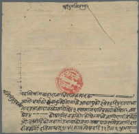 Nepal: 1788 Mai, AD (Bikram.Sambat. 1845/Jestha/13), RUKKA RED SEAL DOCUMENT Bea - Nepal