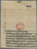 Nepal: 1824, Mai AD (B.S. 1881, Jestha 4. Thuesday), RUKKA RED SEAL DOCUMENT Bea - Népal