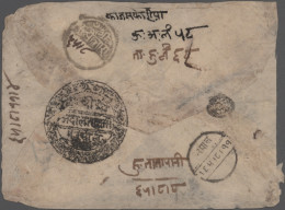 Nepal: 1908, KUTI Court, Tibetan Large Court Seal, Stampless Cover Via Tatapani - Népal