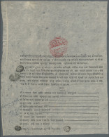 Nepal: 1950 Feb. AD (Bikram.Sambat. 2007/Falgun), RUKKA RED SEAL DOCUMENT Bearin - Nepal