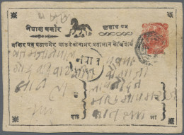 Nepal - Postal Stationery: 1910 (ca.), Postal Stationery Card With Kathmandu H/s - Népal