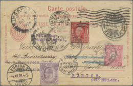 Singapore: 1906, KEVII 3 C. With "Singapore No 6 1905" Alongside, On Round-the-w - Singapour (...-1959)