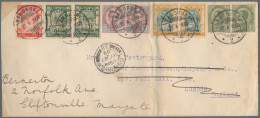 Thailand: 1909 Envelope (with Red Coat Of Arms On Back-flap) Used From Bangkok T - Thaïlande