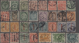 China: 1885/1923, Apprx. 143 Used On Large Stockcards, Inc. Shanghai Local Post - 1912-1949 República