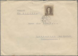 China: 1936/1948, Covers To Germany: From China (2), Manchoukuo (3), HK Postwar - Briefe U. Dokumente